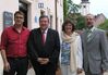 Landtagskandidat Harald Dösel, MdL Volkmar Halbleib, MdL Christa Naaß und Bürgermeister Werner Baum