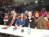 Christa Naaß mit Michael Blödel, Stephanie Schäfer und Jakob Brückner (v. re.)
