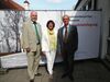 Christa Naaß mit den beiden Bundesvorsitzenden der Seliger-Gemeinde Albrecht Schläger (links) und Helmut Eikam (rechts)